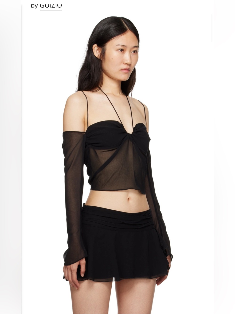 Guizio Off-Shoulder Gathered Blouse